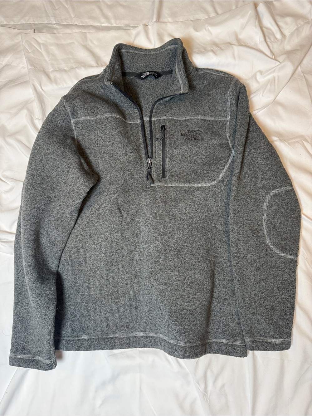 The North Face Men’s Gray Half-Zip Fleece Pullover